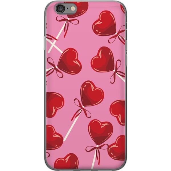 Apple iPhone 6 Gennemsigtig cover Valentinsdag Lollipop