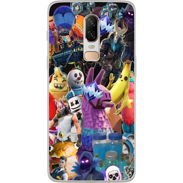 OnePlus 6 Gennemsigtig cover Fortnite