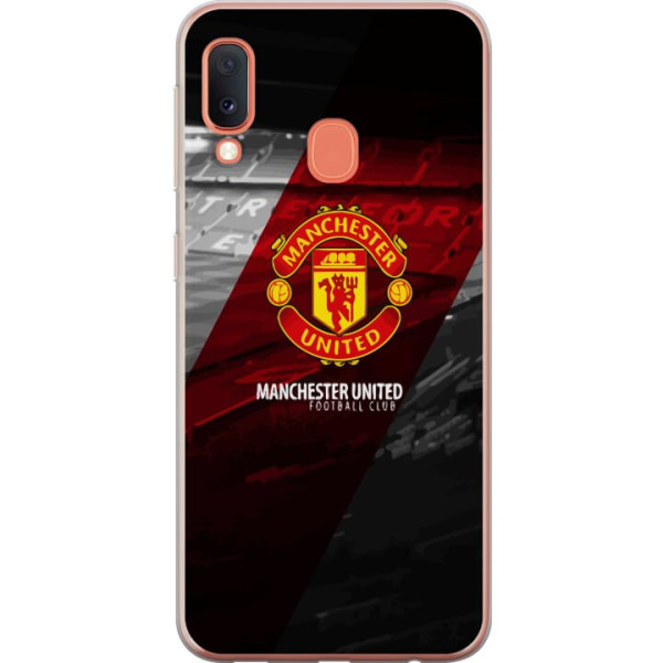 Samsung Galaxy A20e Gennemsigtig cover Manchester United