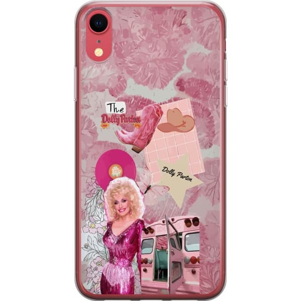 Kompatibelt Mobildeksel til Apple iPhone XR Dolly Parton rosa countrycollage rosa