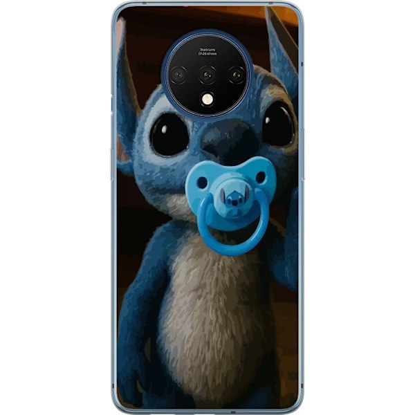 OnePlus 7T Läpinäkyvä kuori Stitch & Napp - vauvateema söpöllä hahmolla