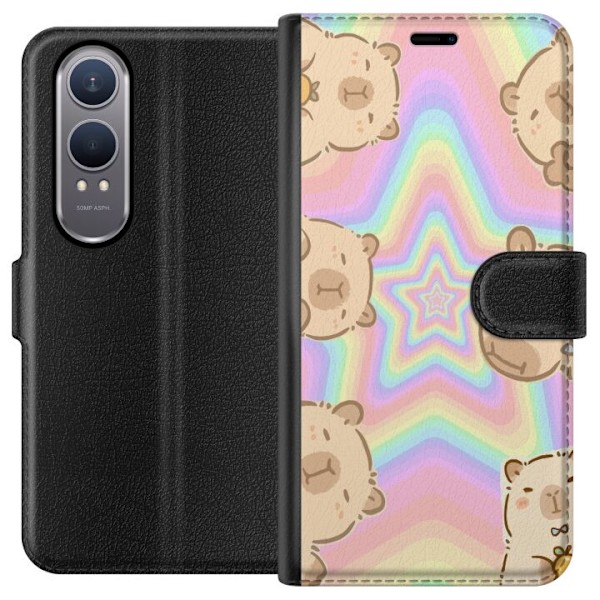 OnePlus Nord CE4 Lite Lommeboketui Kawaii Capybara Galaxy Søt
