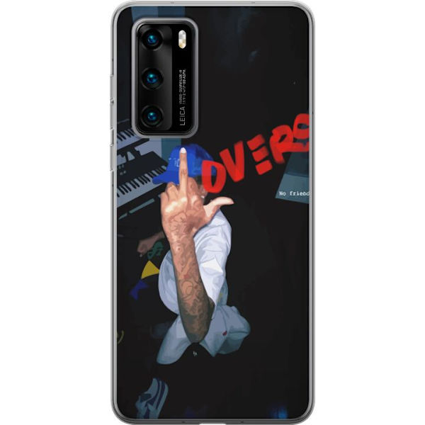 Huawei P40 Genomskinligt Skal Lovers Mystical Romance Kärlek Mystik Design Romantiskt Motiv Populärt Grafiskt Mönster Fashion Stil