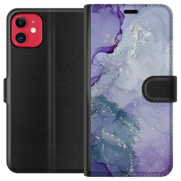 Kompatibel Tegnebogsetui til Apple iPhone 11 Marmor