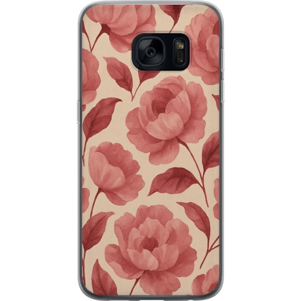 Samsung Galaxy S7 Gjennomsiktig deksel Rose Blomst