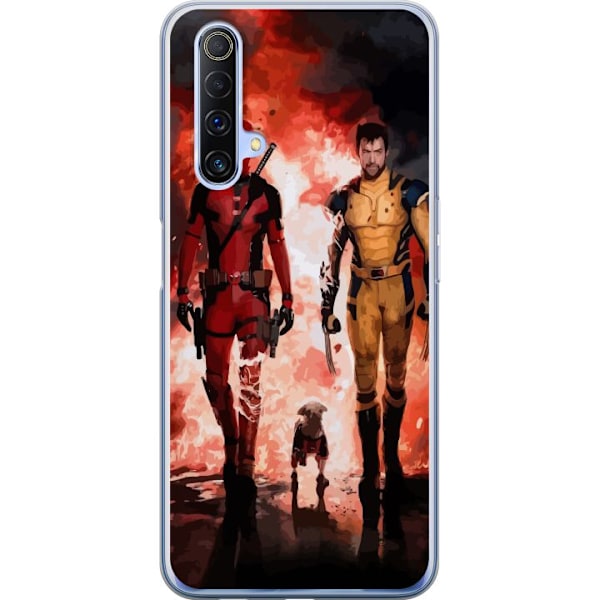 Realme X50 5G Gennemsigtig cover Wolverine Deadpool