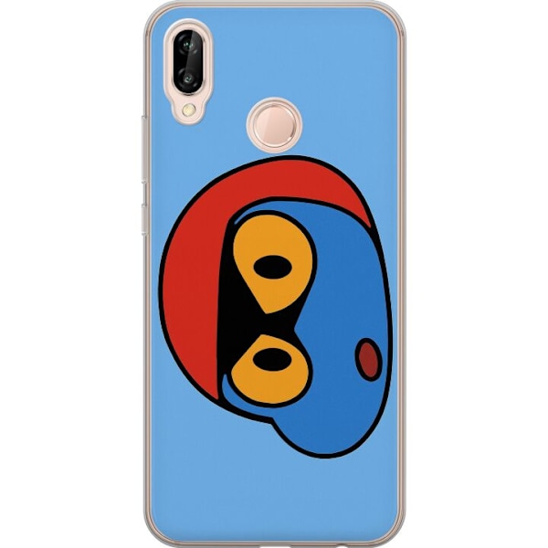 Huawei P20 lite Gjennomsiktig deksel Bold Bot Head
