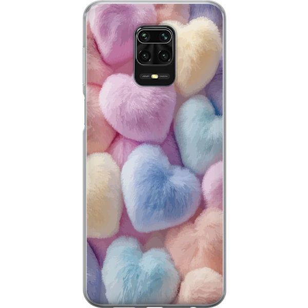 Xiaomi Redmi Note 9S Genomskinligt Skal Hjärtan Kärlek Grafisk Design Romantiskt Motiv Populärt Symbol Grafiskt Mönster Dekoration
