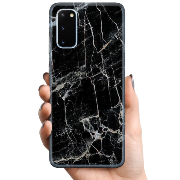 Samsung Galaxy S20 TPU Matkapuhelimen kuori Musta marmori