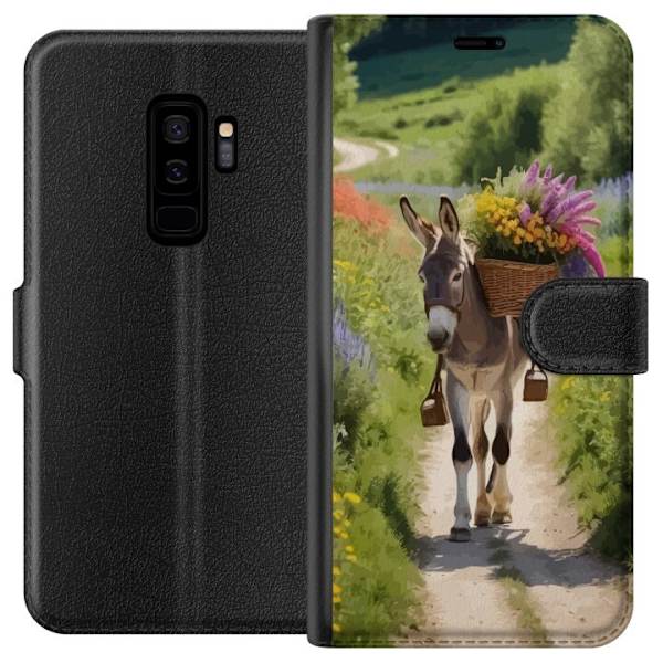 Samsung Galaxy S9+ Plånboksfodral Åsna Djurmotiv Rolig Design Naturmotiv Populär Dekor Humor Grafiskt Djurtema Exotiskt