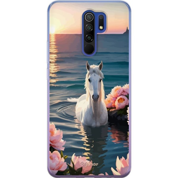 Xiaomi Redmi 9 Läpinäkyvä kuori Uiva hevonen