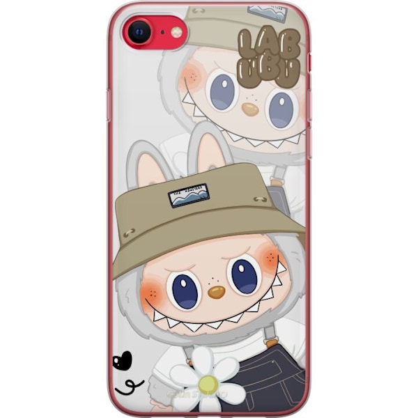 Apple iPhone SE (2022) Gennemsigtig cover Labubu Minimal Mood - Enkel og stilren monsterdesign