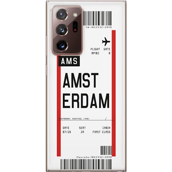 Samsung Galaxy Note20 Ultra Gennemsigtig cover Amsterdam