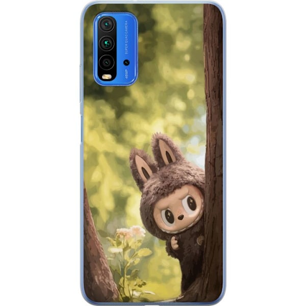 Xiaomi Redmi Note 9 4G Genomskinligt Skal Labubu Graffiti Vibes – Gatukonst i monsterform