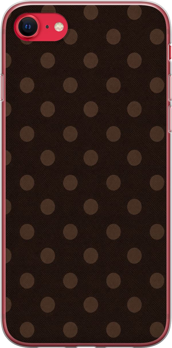 Kompatibel Mobilcover til Apple iPhone 8 Mokkaprikker brun