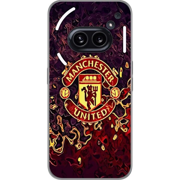 Nothing Phone (2a) Läpinäkyvä kuori Manchester United