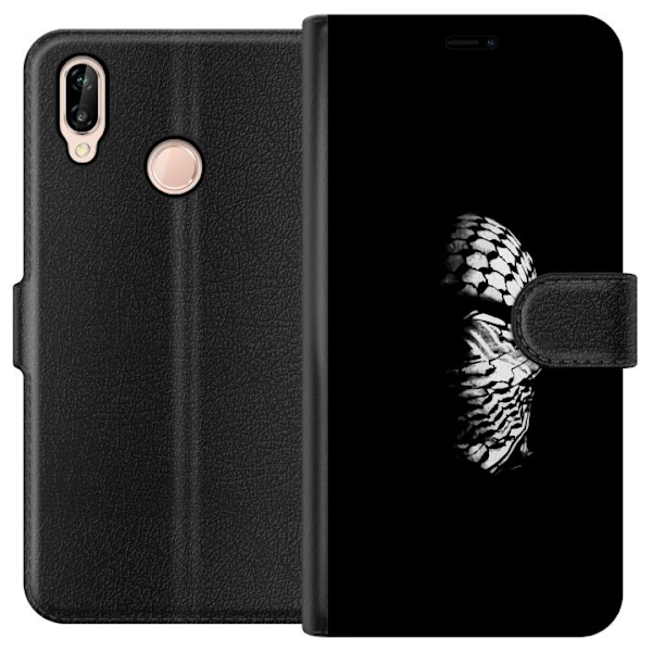 Huawei P20 lite Lompakkokotelo Keffiyeh-kuviointi - klassinen