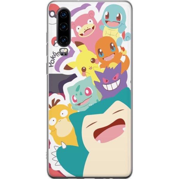 Huawei P30 Gennemsigtig cover Pokemon