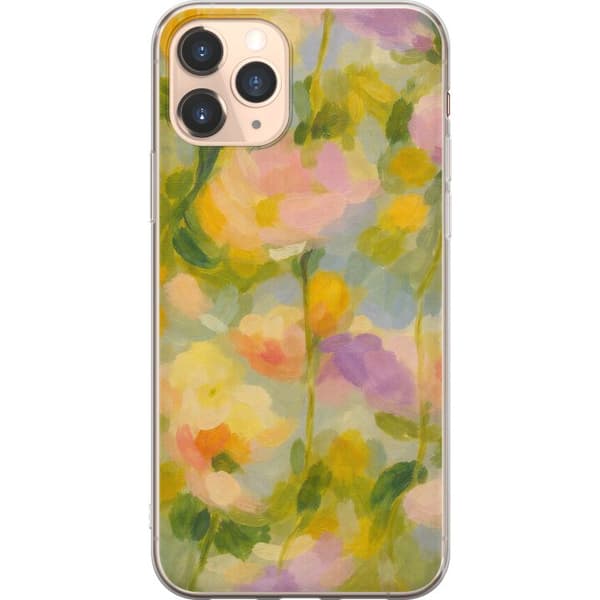 Kompatibel Mobilcover til Apple iPhone 11 Pro Bløde sommerblomster i drømmende pastelharmoni