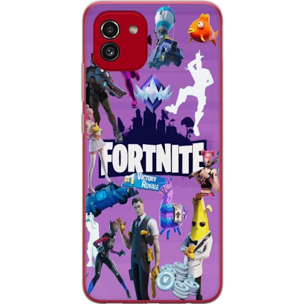 Samsung Galaxy A03 Gjennomsiktig deksel Fortnite