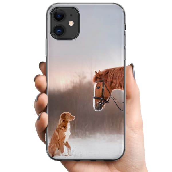 Kompatibelt Mobilskal till Apple iPhone 11 Häst & Hund
