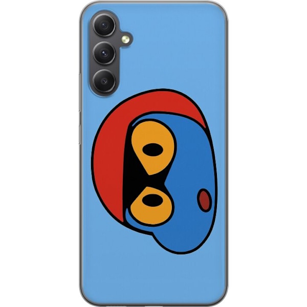 Samsung Galaxy A15 5G Läpinäkyvä kuori Bold Bot Head