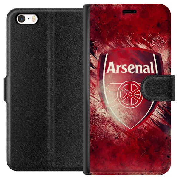 Apple iPhone 5 Tegnebogsetui Arsenal Fodbold