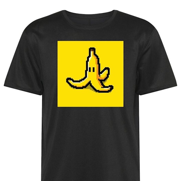 Trænings T-shirt | Sport T-shirt til Voksen Tæt ud Mario sort Lille