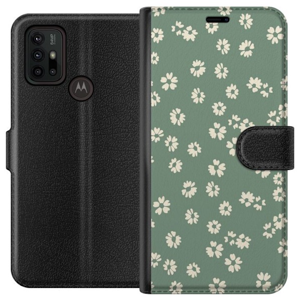 Motorola Moto G30 Tegnebogsetui Blomsterdrøm - Farverigt Blomstermønster