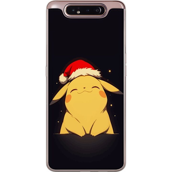 Samsung Galaxy A80 Läpinäkyvä kuori Pikachu