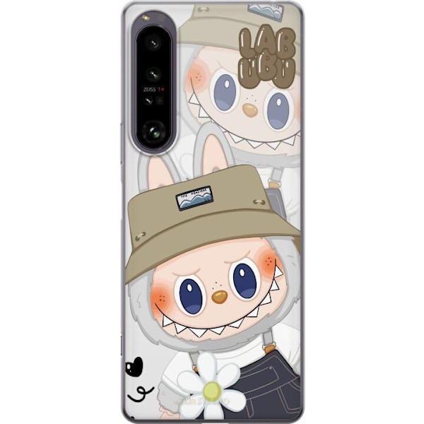 Sony Xperia 1 IV Läpinäkyvä kuori Labubu Minimal Mood - Yksinkertainen ja tyylikäs hirviösuunnittelu