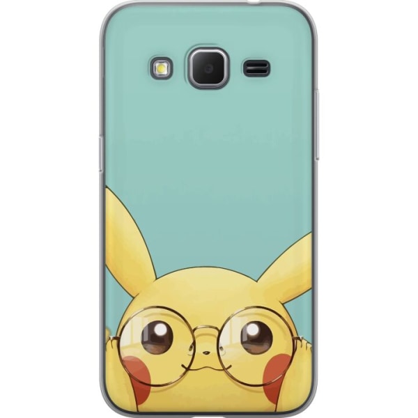 Samsung Galaxy Core Prime Genomskinligt Skal Pikachu glasögon