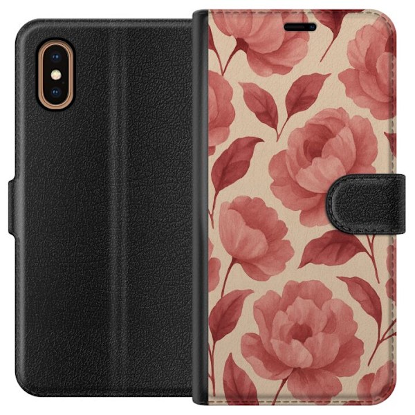 Apple iPhone XS Max Plånboksfodral Rose Bloom