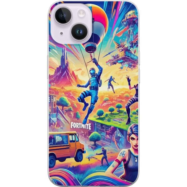 Kompatibelt Mobildeksel til Apple iPhone 14 Fortnite vs Minecraft
