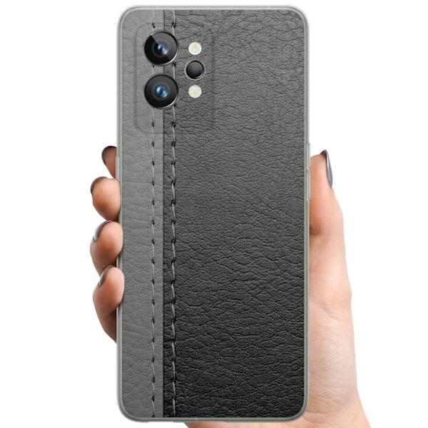Realme GT2 Pro TPU Mobildeksel Sort & Grå Lær