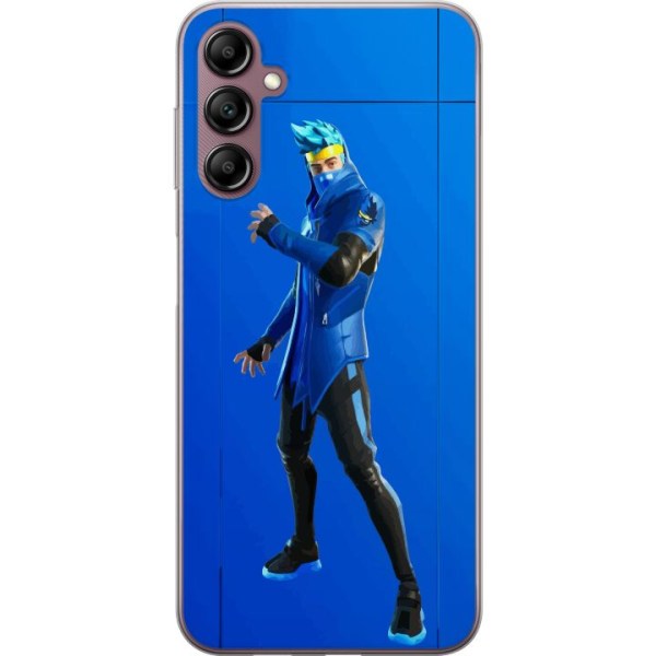 Samsung Galaxy A14 5G Gennemsigtig cover Fortnite - Ninja Blue