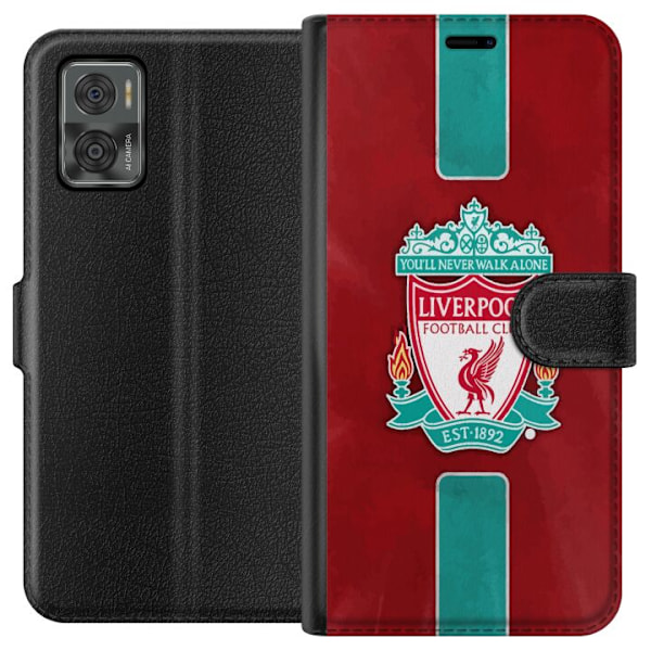Motorola Moto E22i Lommeboketui Liverpool FC - Klassisk Fotbal