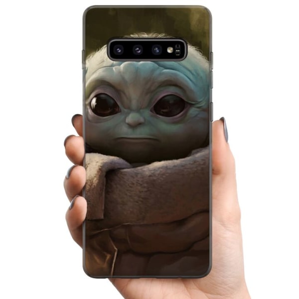Samsung Galaxy S10 TPU Matkapuhelimen kuori Baby Yoda