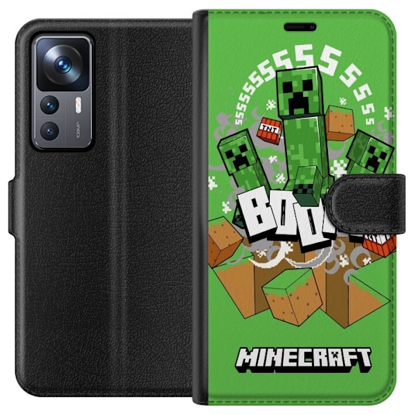 Xiaomi 12T Pro Plånboksfodral Minecraft Boom