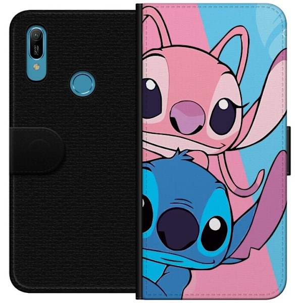 Huawei Y6 (2019) Lompakkokotelo Stitch & Angel