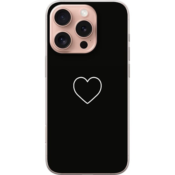 Apple iPhone 16 Pro Läpinäkyvä kuori Sydän