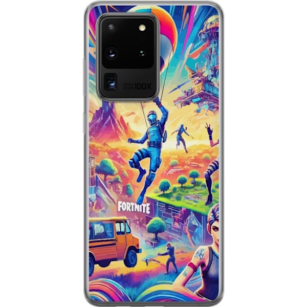 Samsung Galaxy S20 Ultra Gennemsigtig cover Fortnite vs Minecr