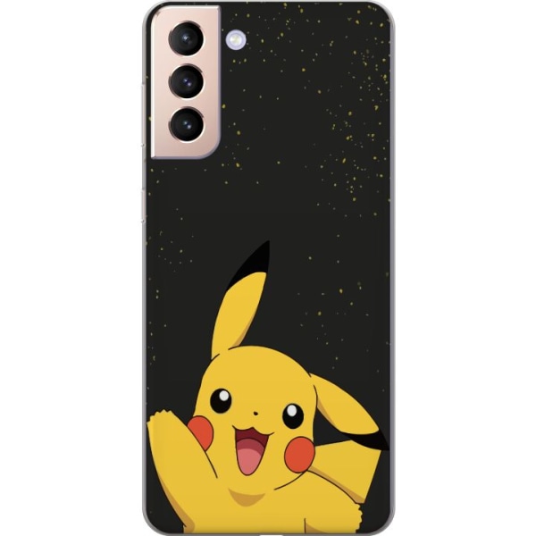 Samsung Galaxy S21 Genomskinligt Skal Pikachu