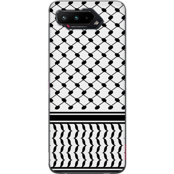 Asus ROG Phone 5 Gennemsigtig cover Keffiyeh mønster