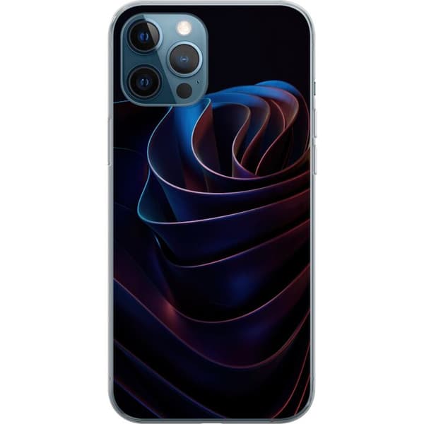 Yhteensopiva Puhelinkuori Apple iPhone 12 Pro Neonvirta musta