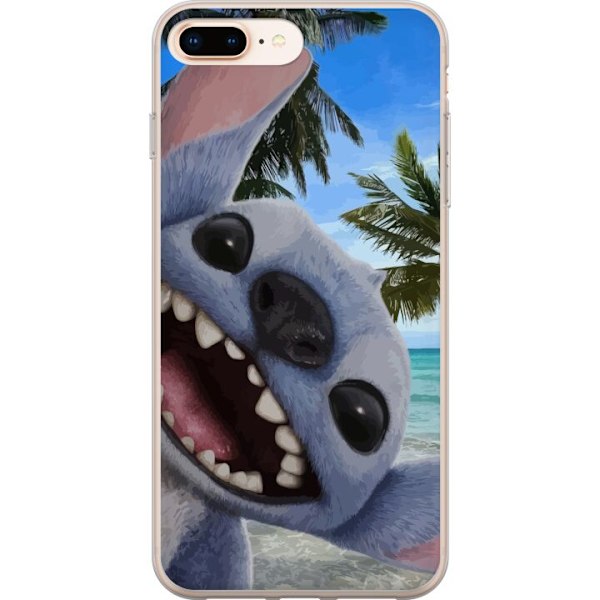 Apple iPhone 8 Plus Genomskinligt Skal Stitch mobilskal med Palmer i söt vänskapsdesign