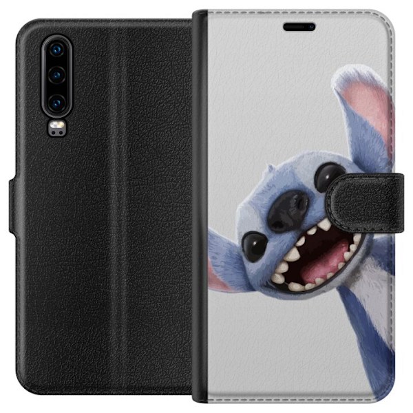 Huawei P30 Plånboksfodral Stitch i Fart – Kawaii Design för Fans & Barn
