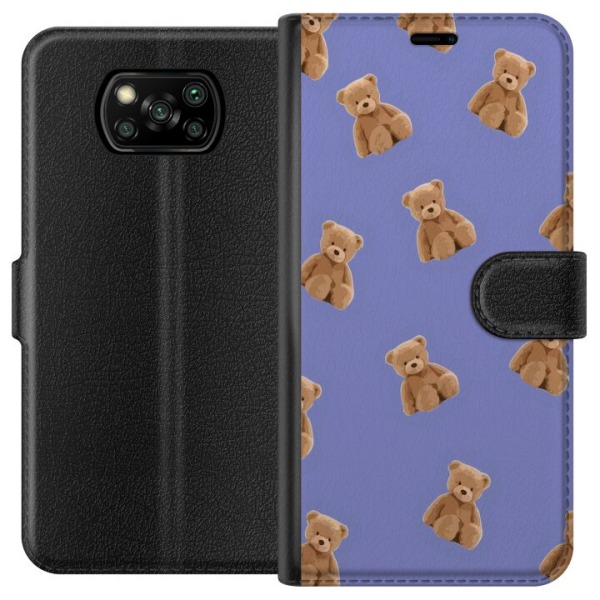 Xiaomi Poco X3 NFC Plånboksfodral Flygande björnar