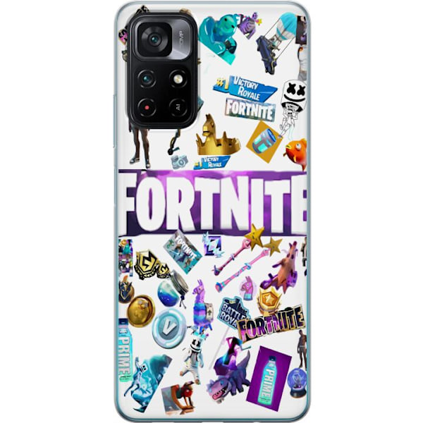 Xiaomi Poco M4 Pro 5G Genomskinligt Skal Fortnite