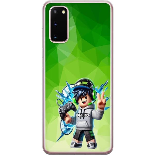 Kompatibelt Mobildeksel til Samsung Galaxy S20 Spelande avatarfigur grønn